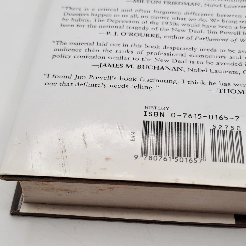 Jim Powell FDR's Folly Hardcover First Edition New Deal Great Depression Good